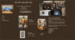 Desktop Screenshot of mzartgallery.com